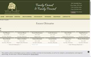 Hulke Family Funeral Home & Cremation Services website