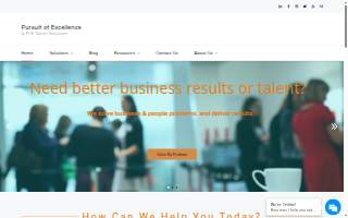 Pursuit of Excellence LLC website