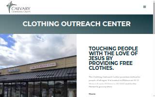 Clothing Outreach Center website