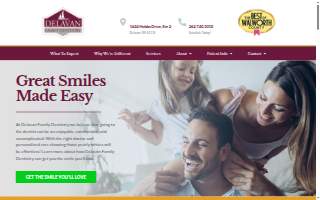 Delavan Family Dentistry website