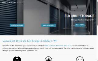 Elk Mini Storage (units available, rent online) website