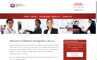 Madison Immigration Law of Elkhorn website
