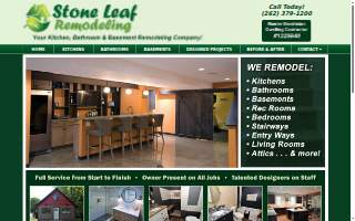 Stone Leaf Remodeling website