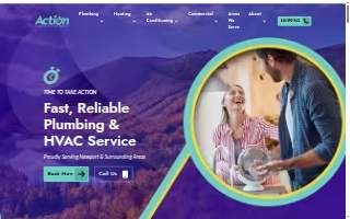Action Plumbing, Heating, Air Conditioning and Electric, Inc. website