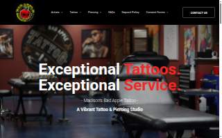 Bad Apple Tattoo Company website