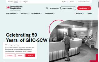 GHC-SCW Eye Care Center website