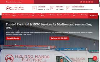 Helping Hands Electric of Fitchburg website