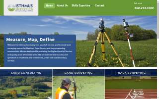 Isthmus Surveying LLC of Fitchburg website