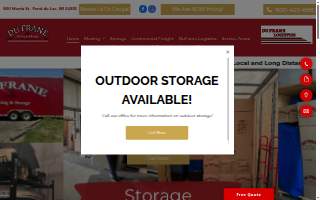 Du Frane Moving and Storage website