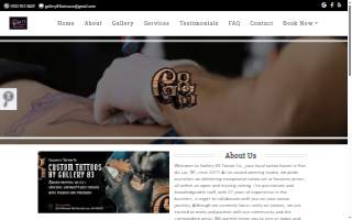 Gallery 83 Tattoo Co. website