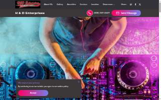 H & D Enterprises DJ website