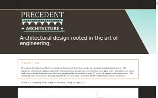 Precedent Architecture LLC website