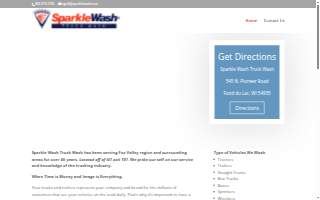 Sparkle Wash Truck Wash website
