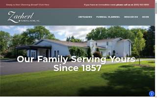 Zacherl Funeral Home & Crematory website