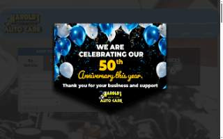 Harold's Muffler & Auto Care Inc website