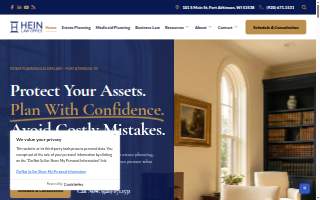 Hein Law Office website