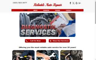Reliable Auto Repair website