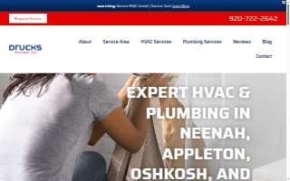 Drucks Plumbing & Heating website