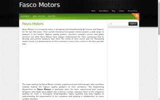 Fasco Appliance Sales & Services website