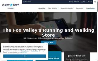 Fleet Feet Fox Valley website