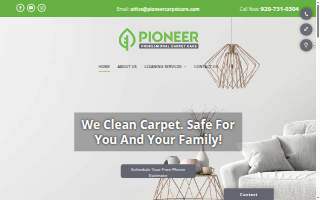 Pioneer Professional Carpet Care website
