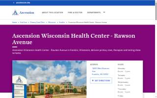 Ascension WI Health Center - Rawson Ave Primary & Specialty Care website