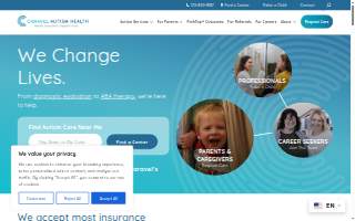 Caravel Autism Health of Franklin website