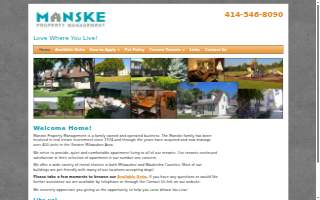 Manske Property Management of Franklin website
