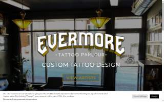 Evermore Tattoo Parlour website