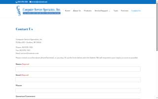 Computer Service Specialists website