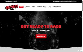 Asylum Rage Room website