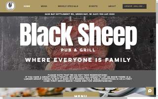 Black Sheep Pub and Grill website
