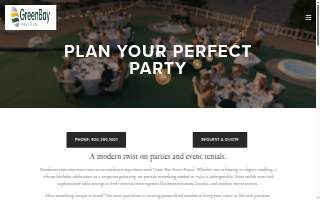 Green Bay Event Rental website