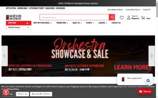Heid Music of Green Bay website