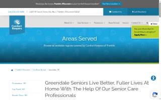 Comfort Keepers Home Care of Greendale website