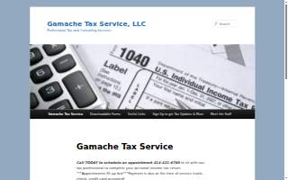 Gamache Tax Services LLC website