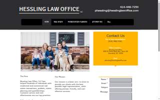 Hessling Law Office, LLC of Greendale website