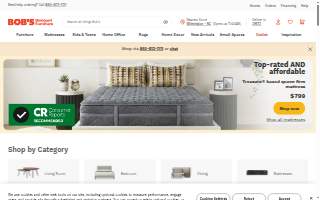 Bob’s Discount Furniture and Mattress Store of Greenfield website