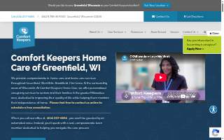 Comfort Keepers Home Care of Greenfield website