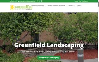 Greenfield Landscaping website