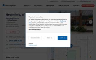 HearingLife of Greenfield WI website