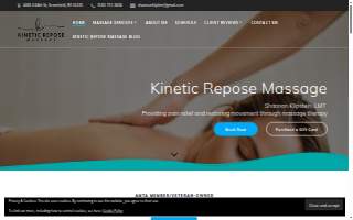Kinetic Repose Massage Therapy - Greenfield website