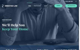 Kingstad Law Firm, LLC website
