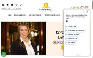 Konstantakis Law Office, LLC website