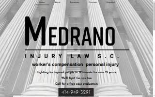 Medrano Injury Law, S.C. website