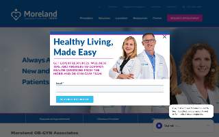 Moreland OB-GYN Associates, S.C. of Greenfield website