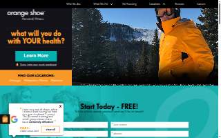 Orange Shoe Personal Fitness Trainers - Brookfield website