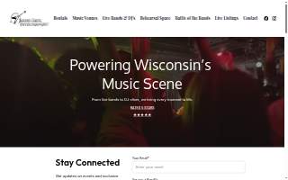 Sound Check Entertainment of Greenfield website