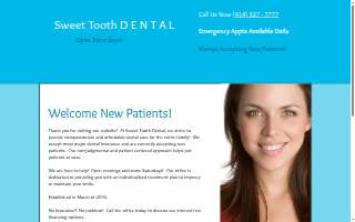 Sweet Tooth Dental website