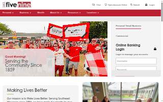 Bank Five Nine website
